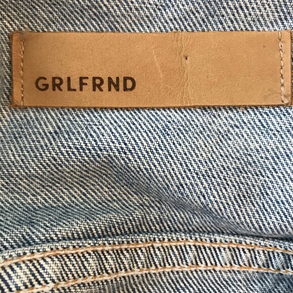 Revolve GRLFND  Daria Oversized Jean Jacket Colour Tumbleweed  Size XS - Picture 6 of 7